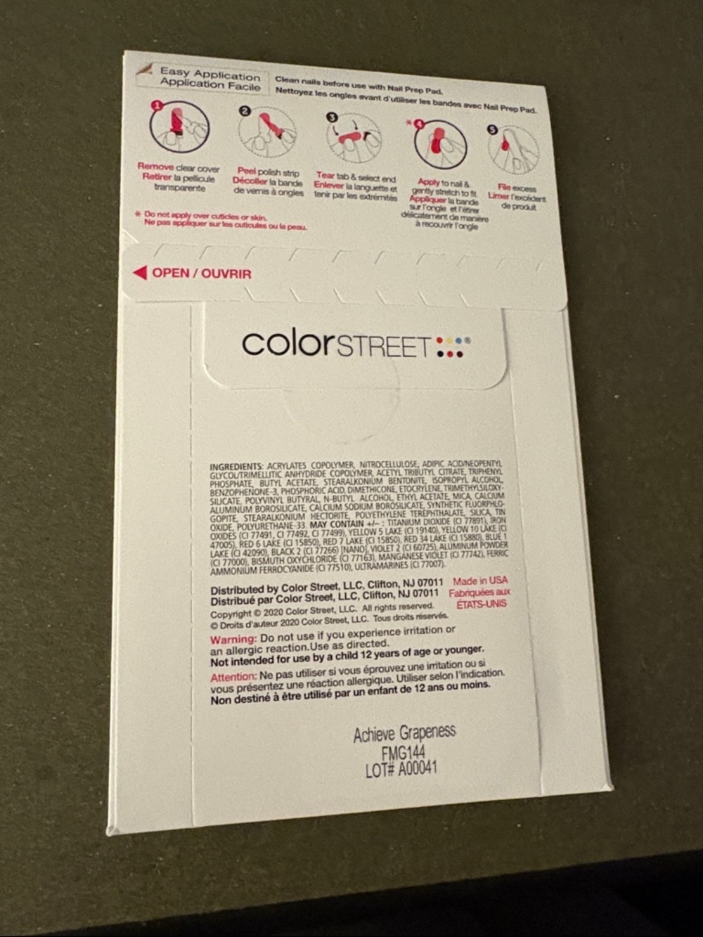 Color Street Petite Nail Strips - Achieve Grapeness - Picture 2 of 4